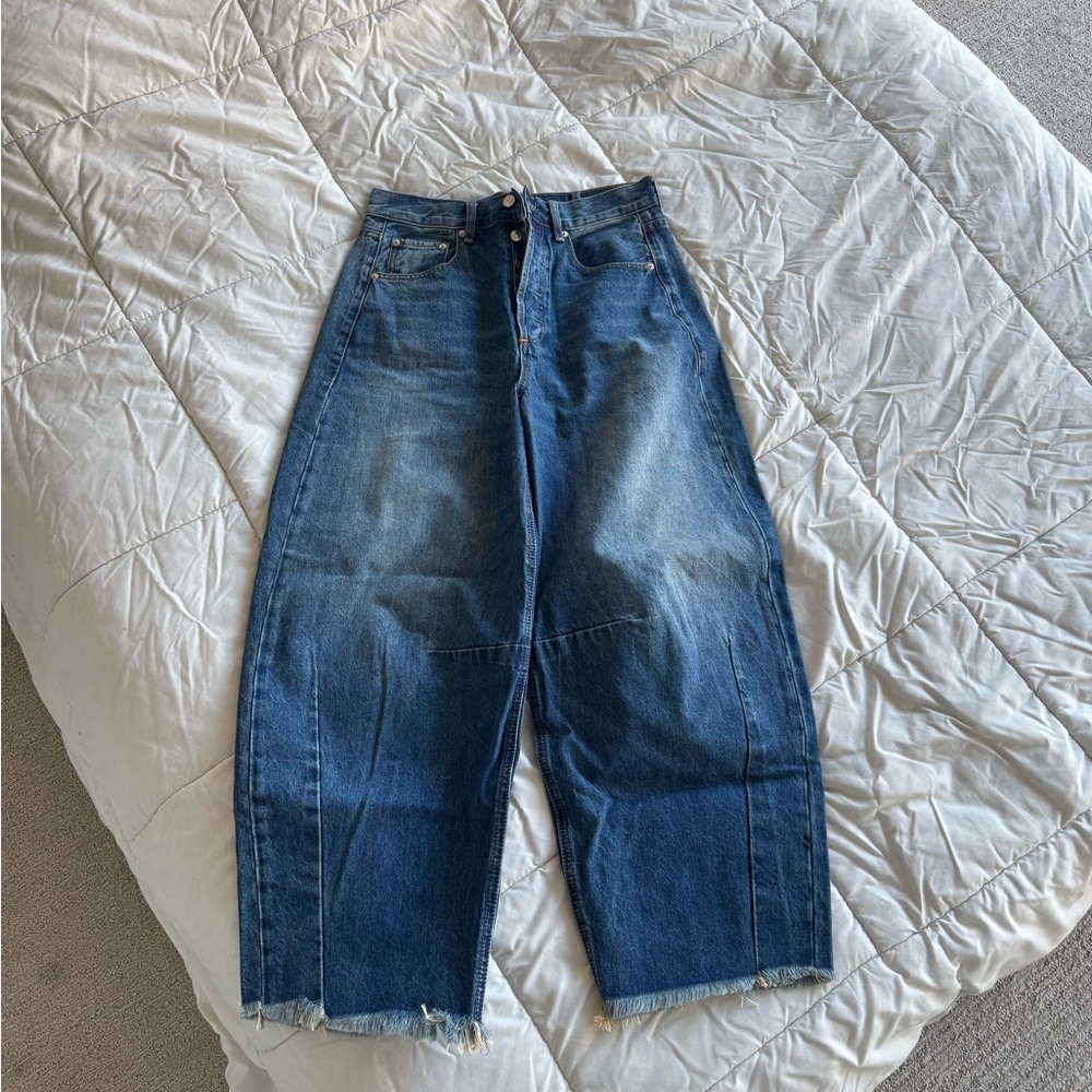 High Rise Wide Leg Denim Jeans